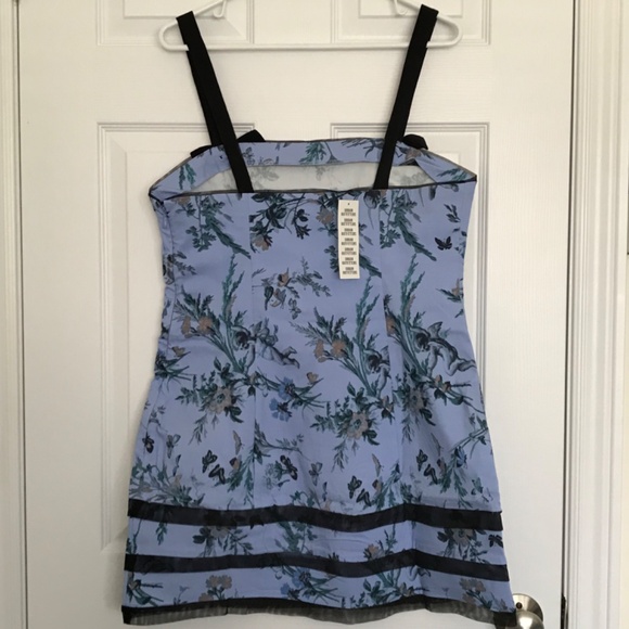 NWT Kimchi Blue Lyla Bow Detail Mini Dress Bow L Black Blue Urban Outfitters - Picture 2 of 15